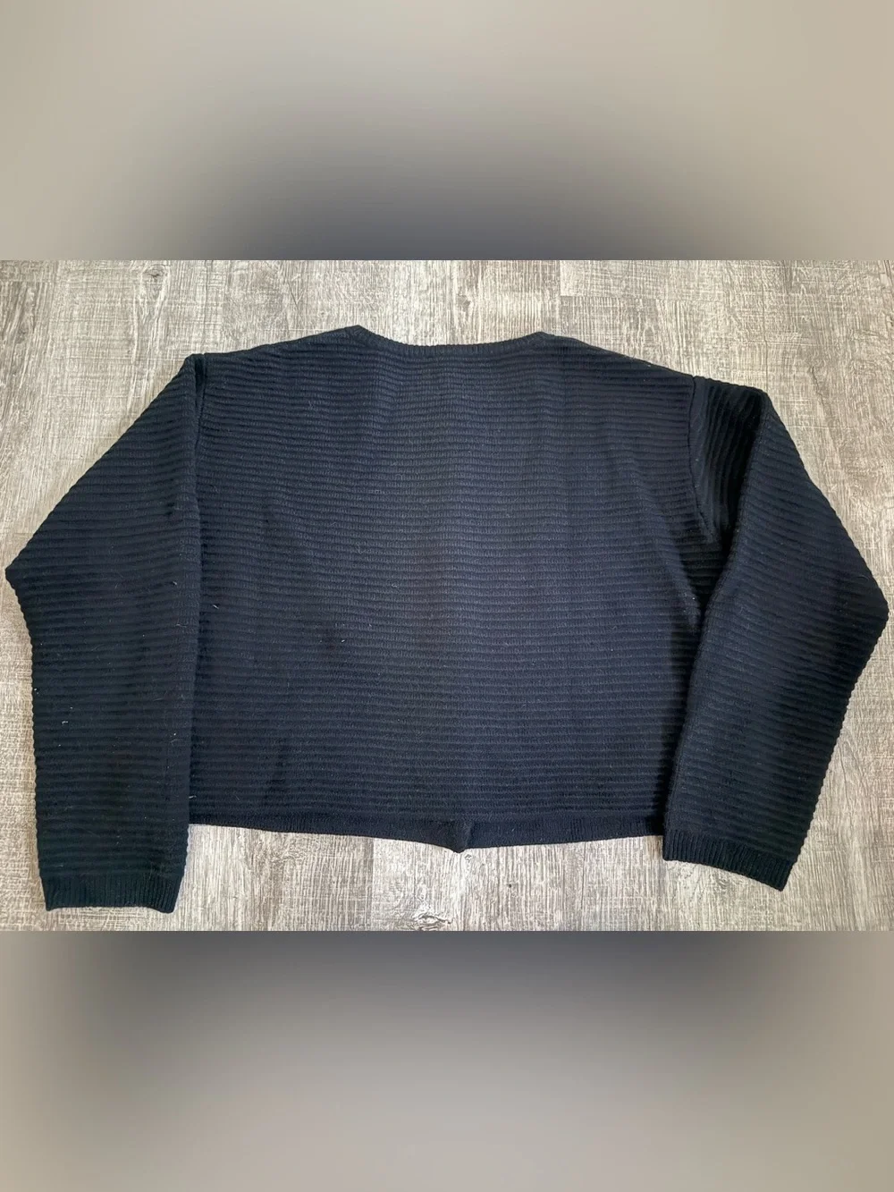 Reformation Gigi black ribbed cardigan M - Picture 6 of 8
